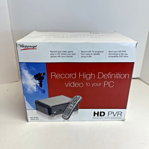 Hauppauge pvr model 1212 - hauppauge, hd